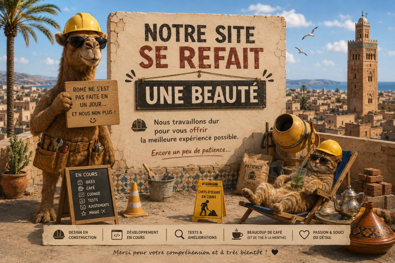 Notre site se refait une beaute